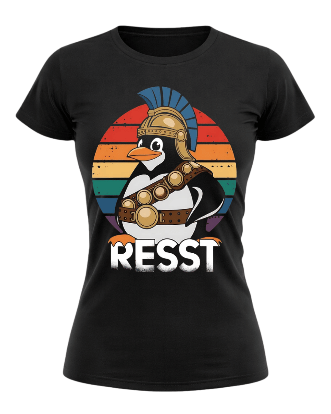Retro Warrior Penguin Tee