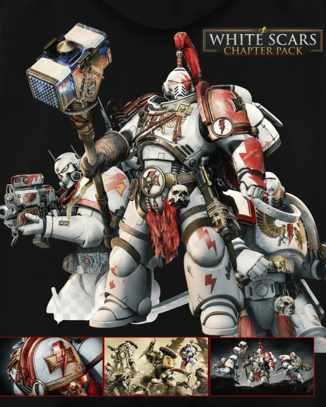 Warhammer 40k 'WHITE SCARS' Limited Edition Hoodie