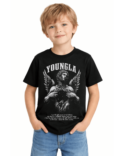 STREETBLOOD x Young LA Fallen Angel Winged Statue Graphic T-Shirt