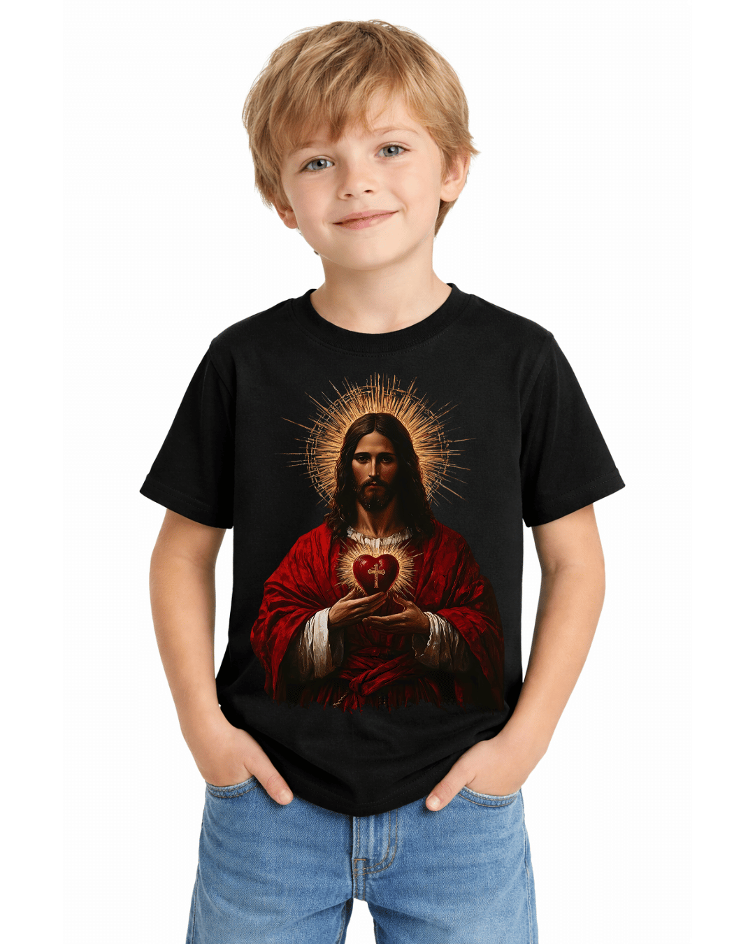 Jesus Sacred Heart Vintage Tee