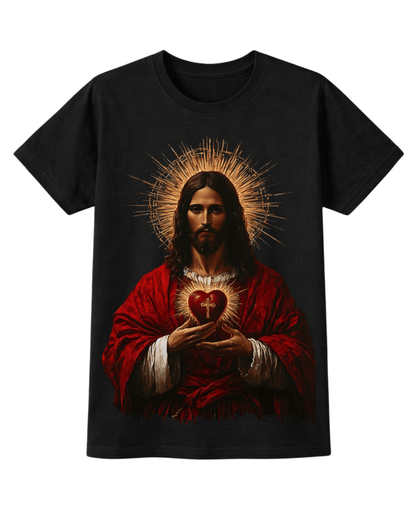 Jesus Sacred Heart Vintage Tee