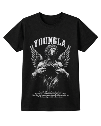 STREETBLOOD x Young LA Fallen Angel Winged Statue Graphic T-Shirt