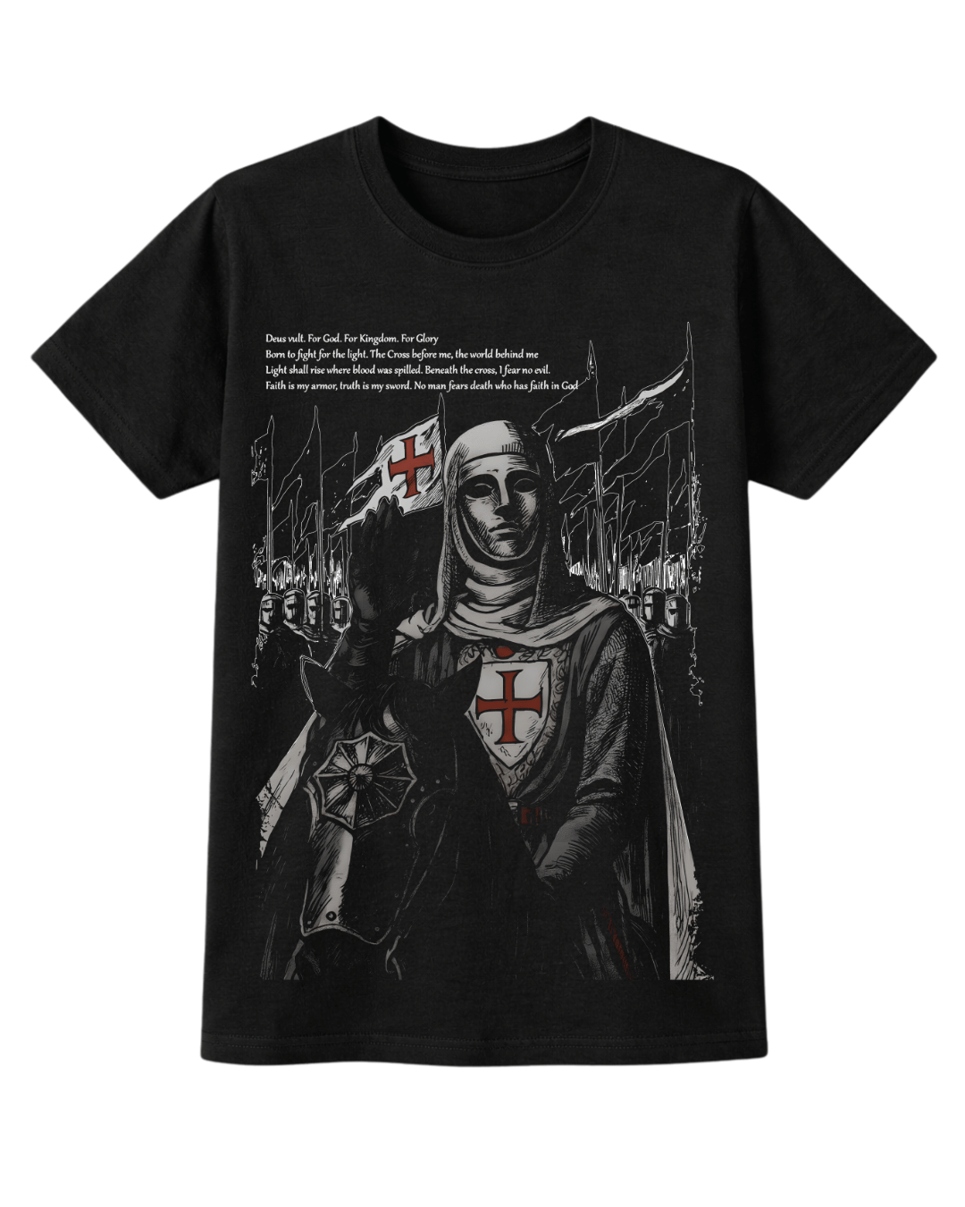 Retro Baldwin IV "The Leper King" The Crusader King and His Holy Army T-Shirt