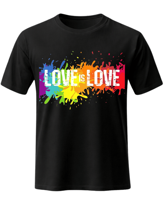 Love Is Love – Rainbow Splash Tee