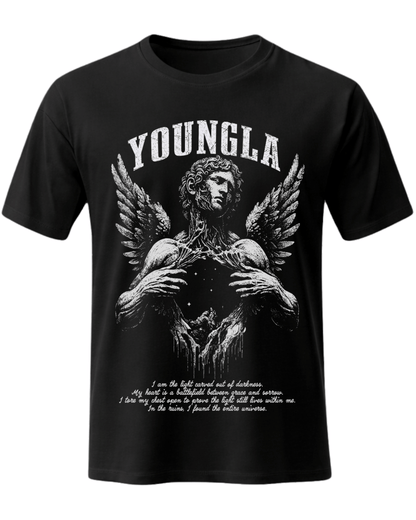 STREETBLOOD x Young LA Fallen Angel Winged Statue Graphic T-Shirt