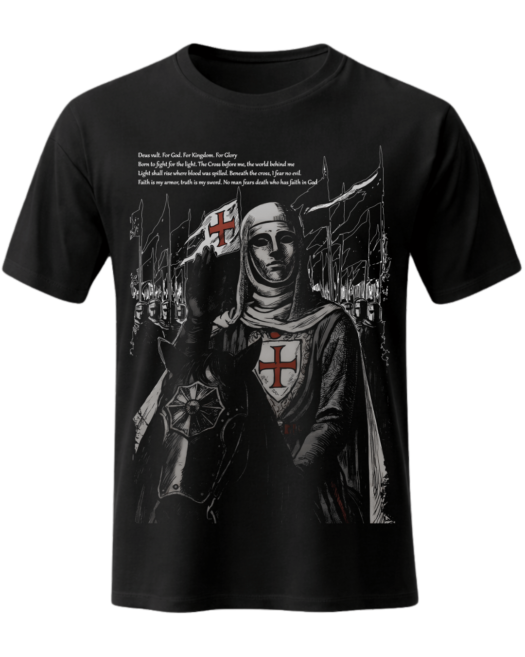 Retro Baldwin IV "The Leper King" The Crusader King and His Holy Army T-Shirt