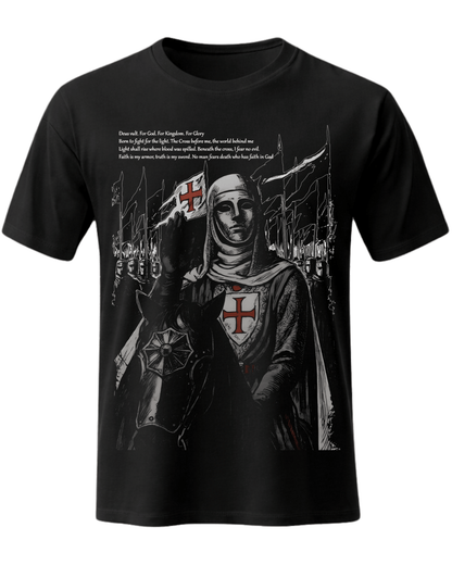 Retro Baldwin IV "The Leper King" The Crusader King and His Holy Army T-Shirt