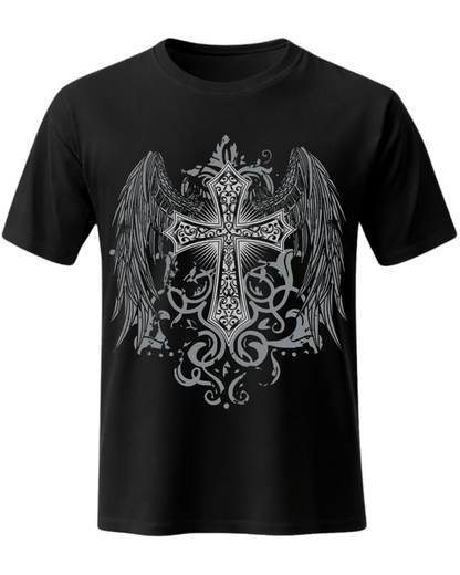 Cross And Wing Tshirt
