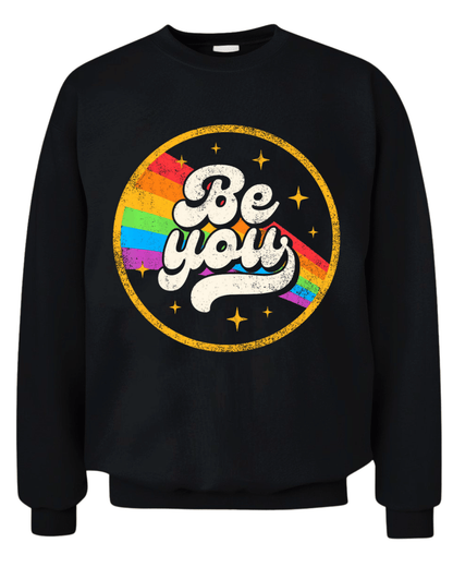 Be You – Retro Rainbow Pride Tee