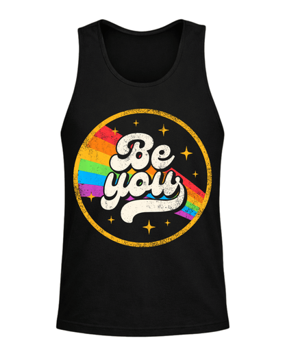 Be You – Retro Rainbow Pride Tee