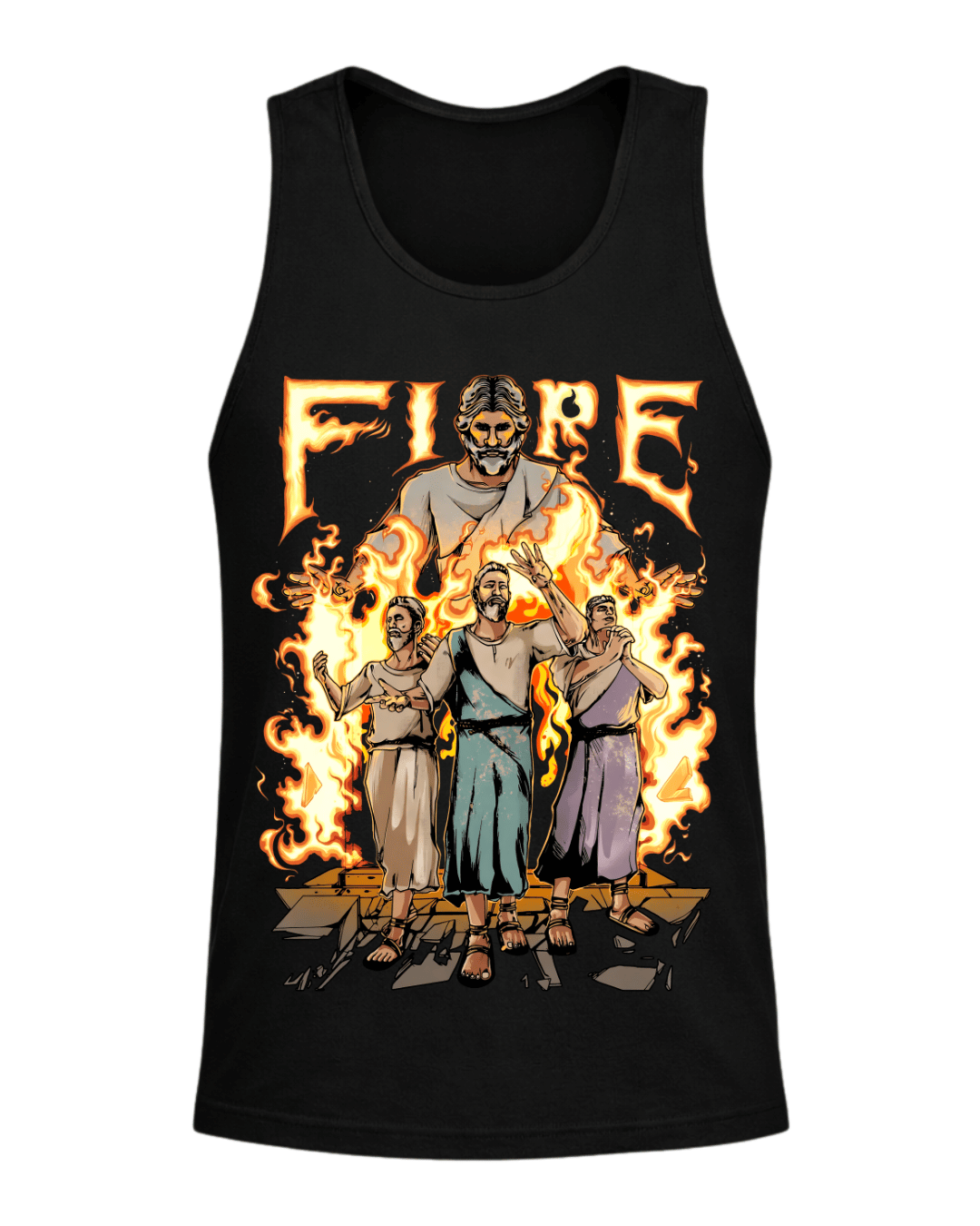 Jesus in the Fire Daniel III Fire Trial Tee