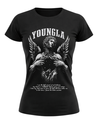 STREETBLOOD x Young LA Fallen Angel Winged Statue Graphic T-Shirt