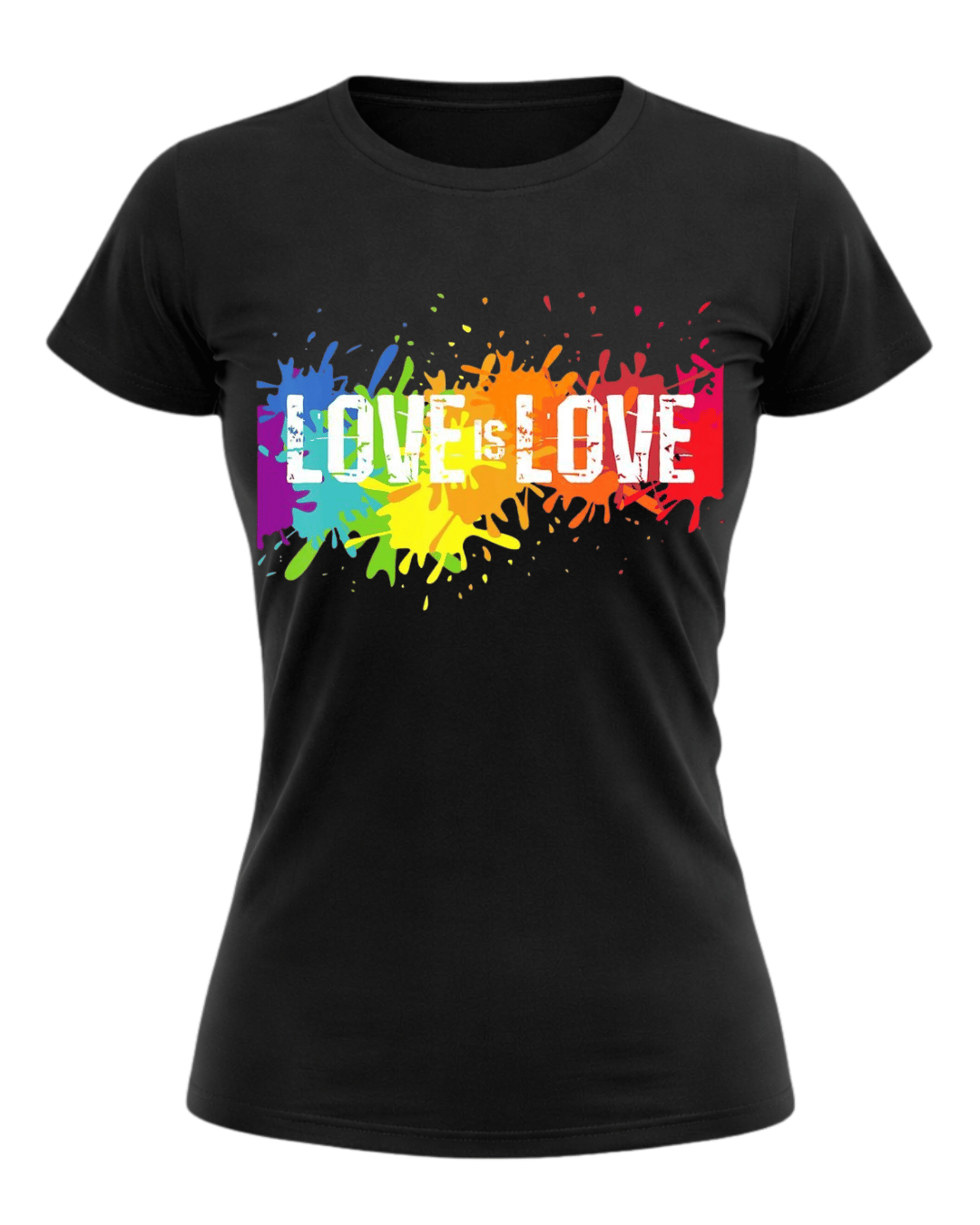 Love Is Love – Rainbow Splash Tee