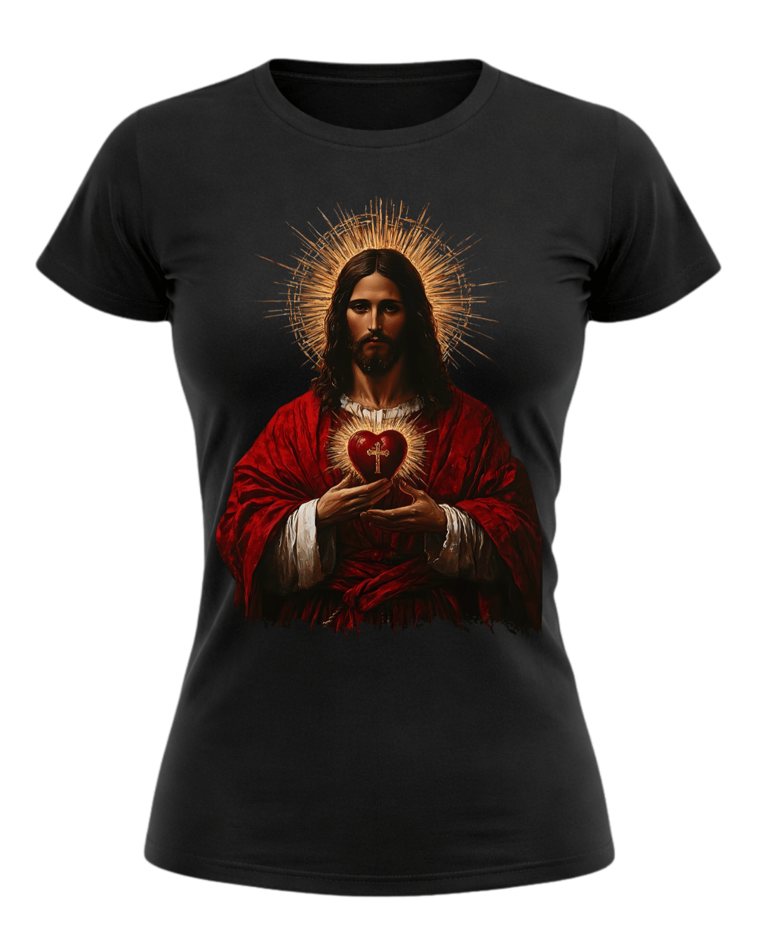 Jesus Sacred Heart Vintage Tee