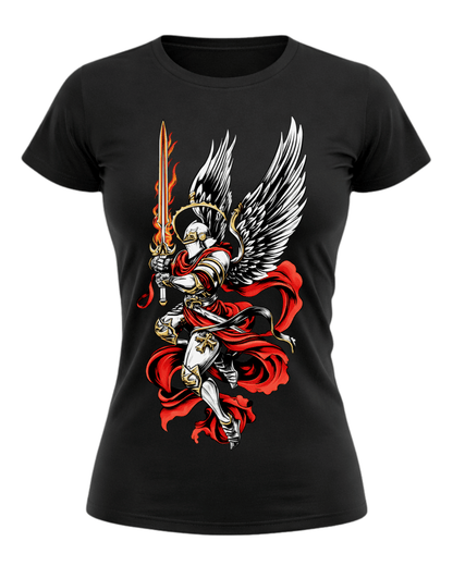 Archangel Michael Flaming Sword T-Shirt
